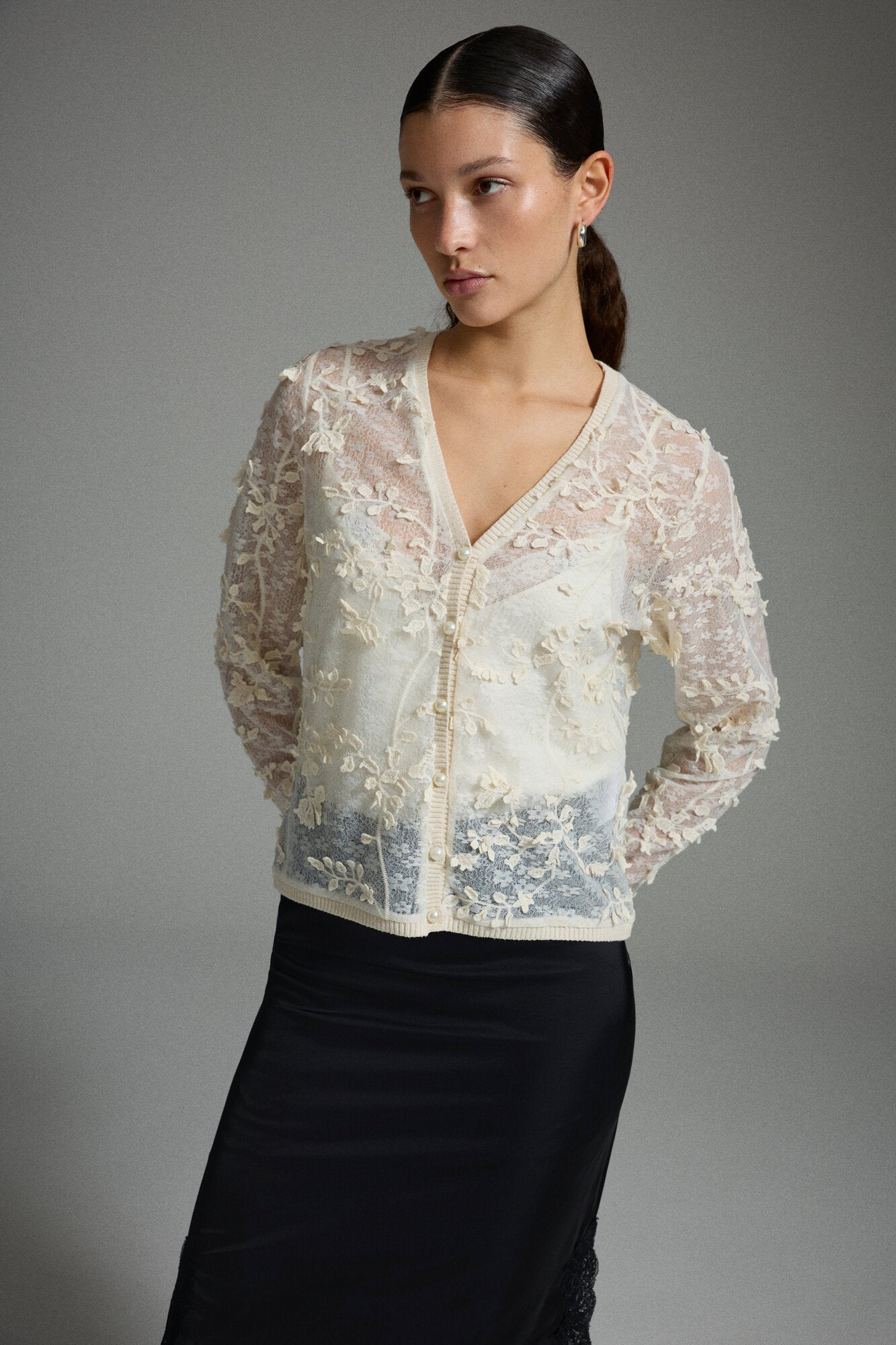 Vijulietta cardigan - Birch